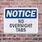 Signmission No Overnight Tabs, 10 in W x Rectangle, Plastic OS-2PACK-NS-P-710-L-14719 - alternate 2